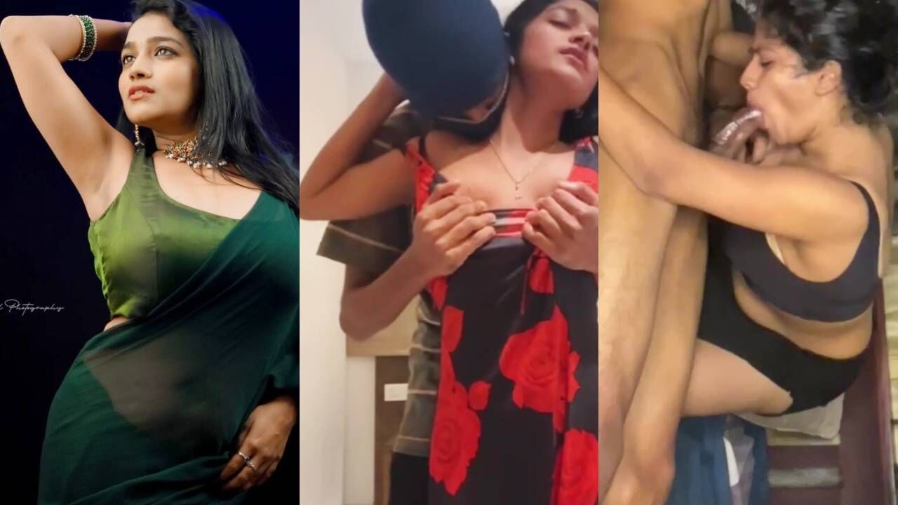 Thumbnail for Hot Tamil actress Lavanya's boobs pressed and giving blowjob